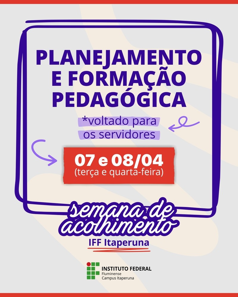 III Semana de Formação e Planejamento Pedagógico